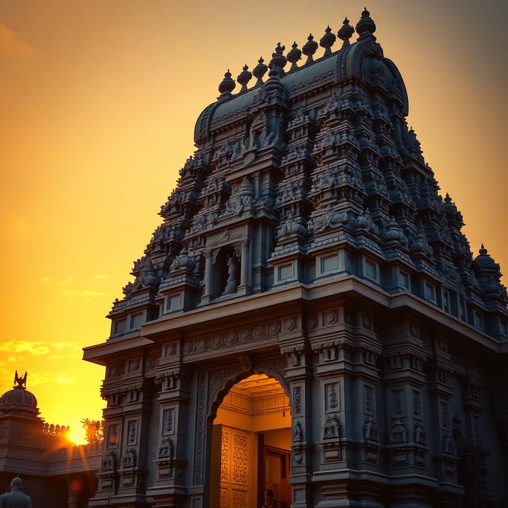 Tirumala sacred temple gopuram